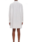 Loewe Asymmetrical Chemisier Shirt Dress - White