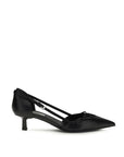 Prada Leather Heel Pumps - Black