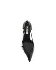 Prada Leather Heel Pumps - Black