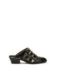 Chloé Susan Studded Leather Mules - Black