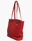 Bottega Veneta Intrecciato Leather Tote Bag - Red