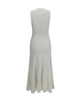 Self-Portrait Jewel Sleeveless Midi Dress - White