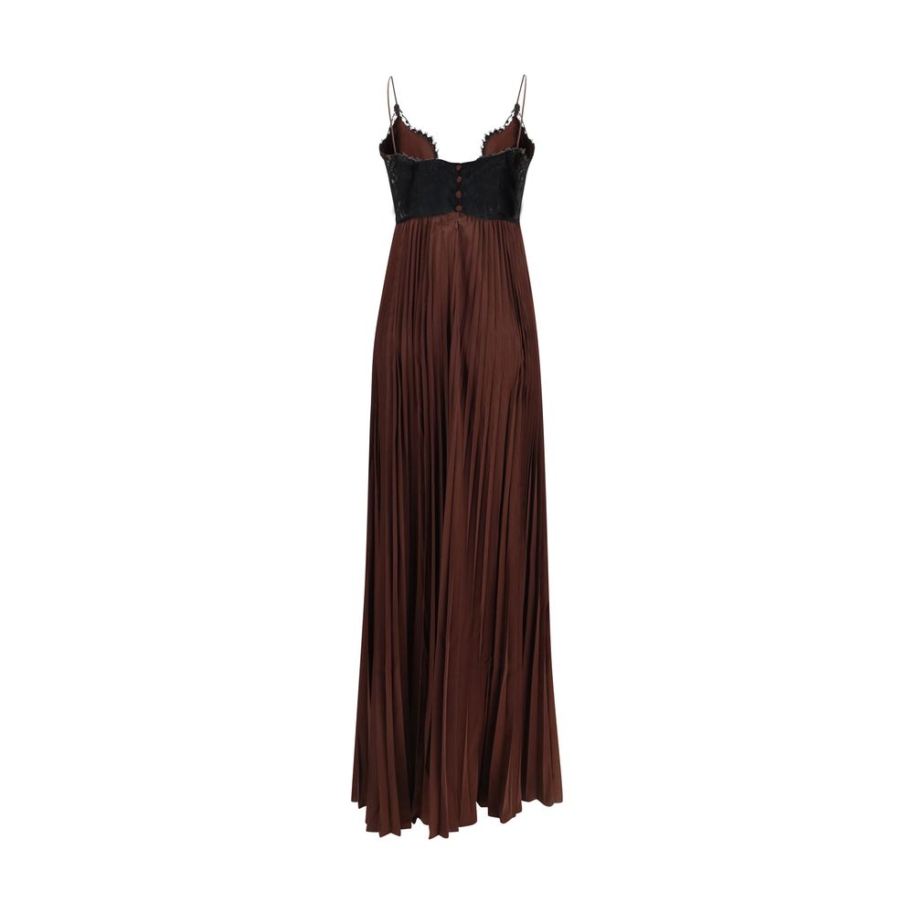 self portrait pleated maxi dress Champagne metallic pleated caftan maxi dress  Daniello.com