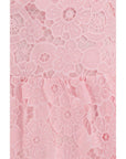 Self-Portrait Guipure Floral Guipure Lace Sleeveless Mini Dress - Pink
