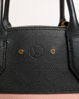 Louis Vuitton Two-Tone City Steamer Leather Handbag - Black & Pink