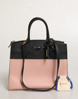 Louis Vuitton Two-Tone City Steamer Leather Handbag - Black & Pink