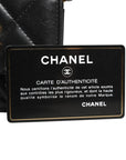 Chanel 19 Flap Coin Purse Quilted Leather Crossbody - Black
