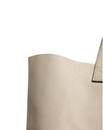 Gucci Web Sherry Logo Print Tote Bag - Ivory/White