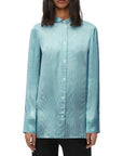 Loewe Longline Striped Silk Shirt