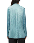 Loewe Longline Striped Silk Shirt