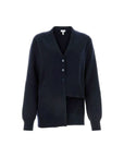 Loewe Asymmetrical Cashmere Cardigan - Deep Blue
