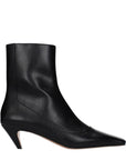 Stella McCartney Spur Leather Ankle Boots - Black
