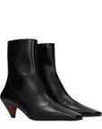 Stella McCartney Vegan Leather Heeled Ankle Boots - Black