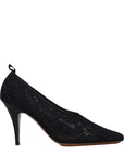 Stella McCartney Floral Lace High Heel Pumps - Black