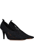 Stella McCartney Floral Lace High Heel Pumps - Black