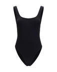 Burberry Low Back One-Piece Swimsuit - Black