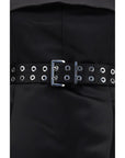 Ganni Grommet Belt Mini Dress - Black