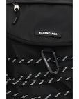 Balenciaga Ripstop Logo Nylon Backpack - Black