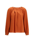 Marni Gathered Neckline Blouse - Orange
