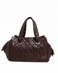 Chanel Quilted Leather Bowling Bag