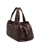 Chanel Quilted Leather Bowling Bag