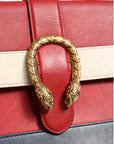 Gucci Dionysus Bamboo Medium Top Handle Bag - White/Blue/Red
