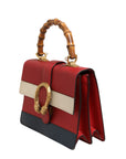 Gucci Dionysus Bamboo Medium Top Handle Bag - White/Blue/Red