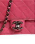 Chanel Quilted Leather Mini Square Flap Crossbody Bag
