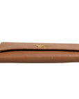 Prada Wallet - Brown & Gold