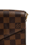 Louis Vuitton Damier Ebene Pochette Felicie Chain Wallet