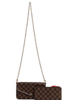 Louis Vuitton Damier Ebene Pochette Felicie Chain Wallet