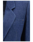 Giorgio Armani Indigo Blue Denim Blazer & Jacket
