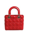Christian Dior Cannage Leather Lady Dior Tote Bag