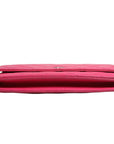 Chanel Quilted Leather Wallet On Chain - Pink