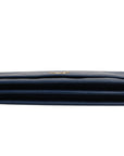 Prada Saffiano Leather Wallet on Chain Clutch Bag - Blue