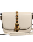 Gucci Sylvie 1969 Mini Leather Shoulder Bag - Ivory/White