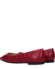 Jimmy Choo Leni Quilted Leather Ballet Flats - Raspberry Red