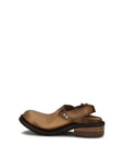 Miu Miu Foule Leather Mules - Light Brown