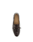 Bally Plume Leather Boat Shoes - Dark Chocolate