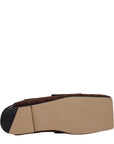 Jacquemus Leather Vintage Effect Loafers - Brown & Black