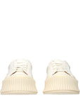 Jil Sander Leather Chunky Platform Sneakers - Ivory