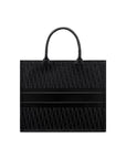 Dior Large Leather Book Tote Oblique Embossed - Black