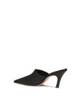 Amina Muaddi Jamie Silk Mule Sandals - Black