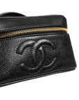 Chanel Black And Gold Makeup Bag - Black