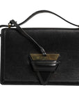 Loewe Barcelona Medium Leather Shoulder Bag - Black