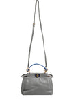 Fendi Mini Peekaboo Top Handle Handbag - Blue-Grey