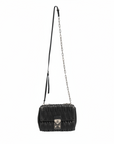 Miu Miu Confidential Matelasse Leather Flap Shoulder Bag - Black
