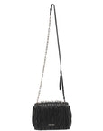 Miu Miu Confidential Matelasse Leather Flap Shoulder Bag - Black