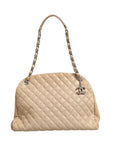 Chanel Just Mademoiselle Bowler Bag - Beige/Light Brown