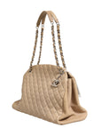 Chanel Just Mademoiselle Bowler Bag - Beige/Light Brown